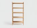 Bücherregal-Holz-72×34×178 cm-Eiche natur-fünf innenliegende Ablageböden