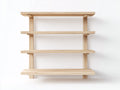 Bücherregal-Holz-120×32×150 cm-Natur-offenes Design fürs Arbeitszimmer