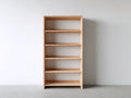Bücherregal aus Holz 82×34×175 cm Naturholz für Arbeitszimmer – geradliniges Standregal